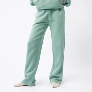 Cozy Earth Women's CityScape Wide Leg Pant Wintergreen Large New With Tags